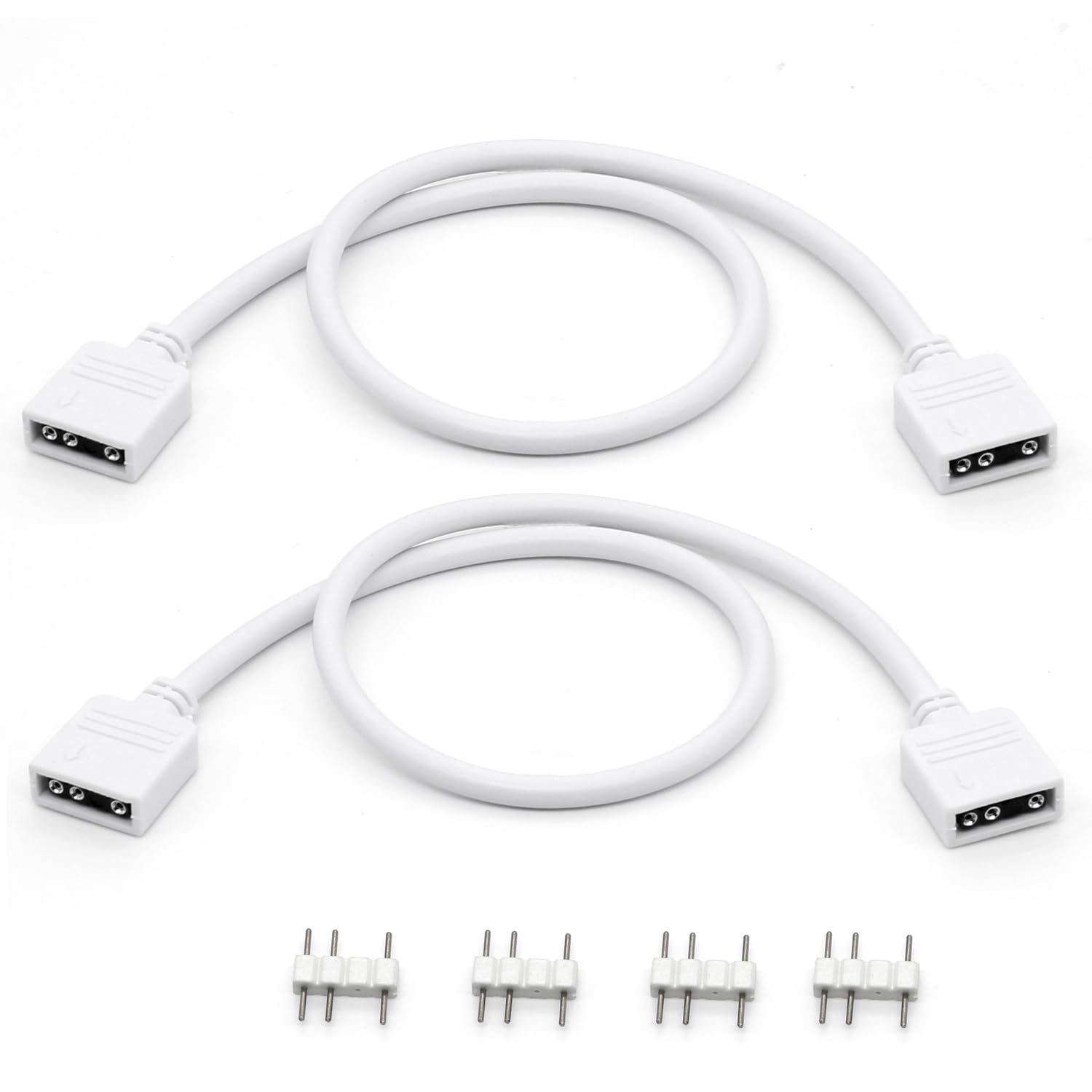 Amazon.co.jp: Jstincal 1対1 ARGB延長ケーブル ホワイト 5V 3ピン